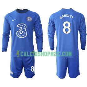 Chelsea Ross Barkley 8 Bambino Maglia Prima 2020/2021 Manica Lunga (+ Pantaloncini)